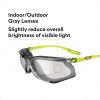 image3M Safety Glasses Solus CCS Series Pack of 1 ANSI Z87 Scotchgard AntiFog Coating Clear Lens Corded Ear Plug Control System Removable Foam Gasket SCCS01SGAFGRNFGray IO Lens  GreenBlack Frame With Foam Gasket