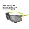 image3M Safety Glasses Solus CCS Series Pack of 1 ANSI Z87 Scotchgard AntiFog Coating Clear Lens Corded Ear Plug Control System Removable Foam Gasket SCCS01SGAFGRNFGray Lens  GreenBlack Frame With Foam Gasket