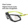 image3M Safety Glasses Solus CCS Series Pack of 1 ANSI Z87 Scotchgard AntiFog Coating Clear Lens Corded Ear Plug Control System Removable Foam Gasket SCCS01SGAFGRNFClear Lens  GreenBlack Frame With Foam Gasket