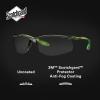 image3M Safety Glasses Solus CCS Series Pack of 1 ANSI Z87 Scotchgard AntiFog Coating Clear Lens Corded Ear Plug Control System Removable Foam Gasket SCCS01SGAFGRNFGray IO Lens  GreenBlack Frame