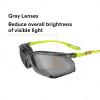 image3M Safety Glasses Solus CCS Series Pack of 1 ANSI Z87 Scotchgard AntiFog Coating Clear Lens Corded Ear Plug Control System Removable Foam Gasket SCCS01SGAFGRNFGray Lens  GreenBlack Frame With Foam Gasket