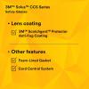 image3M Safety Glasses Solus CCS Series Pack of 1 ANSI Z87 Scotchgard AntiFog Coating Clear Lens Corded Ear Plug Control System Removable Foam Gasket SCCS01SGAFGRNFGray Lens  GreenBlack Frame With Foam Gasket