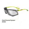 image3M Safety Glasses Solus CCS Series Pack of 1 ANSI Z87 Scotchgard AntiFog Coating Clear Lens Corded Ear Plug Control System Removable Foam Gasket SCCS01SGAFGRNFGray IO Lens  GreenBlack Frame With Foam Gasket