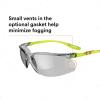 image3M Safety Glasses Solus CCS Series Pack of 1 ANSI Z87 Scotchgard AntiFog Coating Clear Lens Corded Ear Plug Control System Removable Foam Gasket SCCS01SGAFGRNFGray IO Lens  GreenBlack Frame