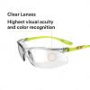 image3M Safety Glasses Solus CCS Series Pack of 1 ANSI Z87 Scotchgard AntiFog Coating Clear Lens Corded Ear Plug Control System Removable Foam Gasket SCCS01SGAFGRNFClear Lens  GreenBlack Frame