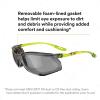 image3M Safety Glasses Solus CCS Series Pack of 1 ANSI Z87 Scotchgard AntiFog Coating Clear Lens Corded Ear Plug Control System Removable Foam Gasket SCCS01SGAFGRNFGray Lens  GreenBlack Frame With Foam Gasket