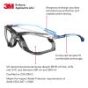 image3M Safety Glasses Virtua CCS ANSI Z87 AntiFog Clear Lens Blue Frame Corded Ear Plug Control System Removable Foam GasketClear Lens  Blue Frame With Foam Gasket