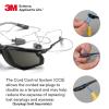 image3M Safety Glasses Virtua CCS ANSI Z87 AntiFog Clear Lens Blue Frame Corded Ear Plug Control System Removable Foam GasketGray Lens  Black Frame With Foam Gasket