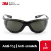 image3M Safety Glasses Virtua CCS ANSI Z87 AntiFog Clear Lens Blue Frame Corded Ear Plug Control System Removable Foam GasketGray Lens  Black Frame With Foam Gasket
