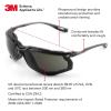 image3M Safety Glasses Virtua CCS ANSI Z87 AntiFog Clear Lens Blue Frame Corded Ear Plug Control System Removable Foam GasketGray Lens  Black Frame With Foam Gasket