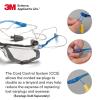 image3M Safety Glasses Virtua CCS ANSI Z87 AntiFog Clear Lens Blue Frame Corded Ear Plug Control System Removable Foam GasketIO Mirror Lens  Blue Frame With Foam Gasket