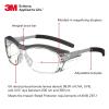 image3M Safety Glasses with Readers Nuvo Protective Eyewear 15 ANSI Z87 Clear Lens Retro Gray Frame Soft Nose Bridge Side ShieldsClear Lens 15  Gray Frame