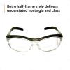 image3M Safety Glasses with Readers Nuvo Protective Eyewear 15 ANSI Z87 Clear Lens Retro Gray Frame Soft Nose Bridge Side ShieldsClear Lens 20  Gray Frame