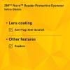 image3M Safety Glasses with Readers Nuvo Protective Eyewear 15 ANSI Z87 Clear Lens Retro Gray Frame Soft Nose Bridge Side ShieldsClear Lens 20  Gray Frame