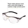 image3M Safety Glasses with Readers Nuvo Protective Eyewear 15 ANSI Z87 Clear Lens Retro Gray Frame Soft Nose Bridge Side ShieldsClear Lens 20  Gray Frame