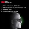 image3M Safety Glasses with Readers Nuvo Protective Eyewear 15 ANSI Z87 Clear Lens Retro Gray Frame Soft Nose Bridge Side ShieldsGray