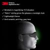 image3M Safety Glasses with Readers Nuvo Protective Eyewear 15 ANSI Z87 Clear Lens Retro Gray Frame Soft Nose Bridge Side ShieldsGray