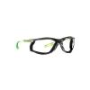 image3M Safety Glasses Solus CCS Series Pack of 1 ANSI Z87 Scotchgard AntiFog Coating Clear Lens Corded Ear Plug Control System Removable Foam Gasket SCCS01SGAFGRNFClear Lens  GreenBlack Frame With Foam Gasket