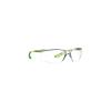 image3M Safety Glasses Solus CCS Series Pack of 1 ANSI Z87 Scotchgard AntiFog Coating Clear Lens Corded Ear Plug Control System Removable Foam Gasket SCCS01SGAFGRNFClear Lens  GreenBlack Frame