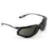 image3M Safety Glasses Virtua CCS ANSI Z87 AntiFog Clear Lens Blue Frame Corded Ear Plug Control System Removable Foam GasketGray Lens  Black Frame With Foam Gasket