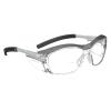 image3M Safety Glasses with Readers Nuvo Protective Eyewear 15 ANSI Z87 Clear Lens Retro Gray Frame Soft Nose Bridge Side ShieldsClear Lens 15  Gray Frame