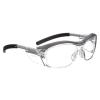 image3M Safety Glasses with Readers Nuvo Protective Eyewear 15 ANSI Z87 Clear Lens Retro Gray Frame Soft Nose Bridge Side ShieldsClear Lens 20  Gray Frame