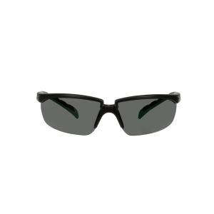 image3M Safety Glasses Solus 2000 Series AntiScratch IR Shade 50 Gray Lens BlackGreen TemplesIr Shade 30 Gray Lens