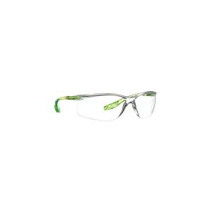 image3M Safety Glasses Solus CCS Series Pack of 1 ANSI Z87 Scotchgard AntiFog Coating Clear Lens Corded Ear Plug Control System Removable Foam Gasket SCCS01SGAFGRNFClear Lens  GreenBlack Frame