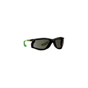 image3M Safety Glasses Solus CCS Series Pack of 1 ANSI Z87 Scotchgard AntiFog Coating Clear Lens Corded Ear Plug Control System Removable Foam Gasket SCCS01SGAFGRNFGray Lens  GreenBlack Frame With Foam Gasket
