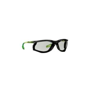 image3M Safety Glasses Solus CCS Series Pack of 1 ANSI Z87 Scotchgard AntiFog Coating Clear Lens Corded Ear Plug Control System Removable Foam Gasket SCCS01SGAFGRNFGray IO Lens  GreenBlack Frame With Foam Gasket