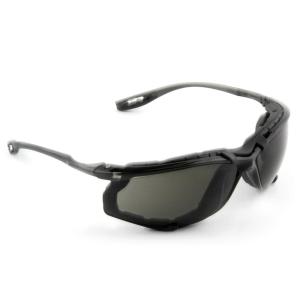 image3M Safety Glasses Virtua CCS ANSI Z87 AntiFog Clear Lens Blue Frame Corded Ear Plug Control System Removable Foam GasketGray Lens  Black Frame With Foam Gasket