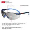 image3M Safety Glasses Solus 1000 S1201SGAF ANSI Z87 Scotchgard AntiFog Lens GreenBlack Frame HalfFrame Padded Temple Soft Nosebridge UV Protection Premium Eye ProtectionGray Lens  BlueBlack Frame