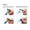 image3M Safety Glasses Solus 1000 S1201SGAF ANSI Z87 Scotchgard AntiFog Lens GreenBlack Frame HalfFrame Padded Temple Soft Nosebridge UV Protection Premium Eye ProtectionClear Lens  BlueBlack Frame