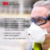 image3M Safety Glasses Solus 1000 S1201SGAF ANSI Z87 Scotchgard AntiFog Lens GreenBlack Frame HalfFrame Padded Temple Soft Nosebridge UV Protection Premium Eye ProtectionClear Lens  BlueBlack Frame With Gasket