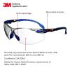 image3M Safety Glasses Solus 1000 S1201SGAF ANSI Z87 Scotchgard AntiFog Lens GreenBlack Frame HalfFrame Padded Temple Soft Nosebridge UV Protection Premium Eye ProtectionGray IO Lens  BlueBlack Frame