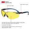 image3M Safety Glasses Solus 1000 S1201SGAF ANSI Z87 Scotchgard AntiFog Lens GreenBlack Frame HalfFrame Padded Temple Soft Nosebridge UV Protection Premium Eye ProtectionAmber Lens  BlueBlack Frame