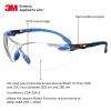 image3M Safety Glasses Solus 1000 S1201SGAF ANSI Z87 Scotchgard AntiFog Lens GreenBlack Frame HalfFrame Padded Temple Soft Nosebridge UV Protection Premium Eye ProtectionClear Lens  BlueBlack Frame