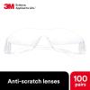 image3M Safety Glasses Virtua 11228 Pack of 100 ANSI Z87 Unisex Clear Lens Clear Frame Economical Eyewear Option Lightweight UVA UVB UVCPack of 100