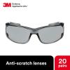 image3M Safety Glasses Virtua AP 20 Pack ANSI Z87 Gray Hard Coat Lens Gray Frame Side ShieldsGray Lens  Gray Frame