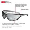 image3M Safety Glasses Virtua AP 20 Pack ANSI Z87 Gray Hard Coat Lens Gray Frame Side ShieldsGray Lens  Gray Frame