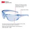 image3M Safety Glasses Virtua AP 20 Pack ANSI Z87 Gray Hard Coat Lens Gray Frame Side ShieldsLight Blue Lens  Light Blue Frame