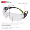 image3M Safety Glasses for Men and Women SecureFit 400 1 Pair Z87 AntiFog AntiScratch Clear Lens GreenBlack Frame Polycarbonate UV Protection Flexible Temples Removable Foam GasketClear Lens  GreenBlack Frame With Flexible Temples