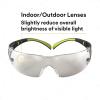 image3M Safety Glasses for Men and Women SecureFit 400 1 Pair Z87 AntiFog AntiScratch Clear Lens GreenBlack Frame Polycarbonate UV Protection Flexible Temples Removable Foam GasketIO Mirror Lens  GreenBlack Frame