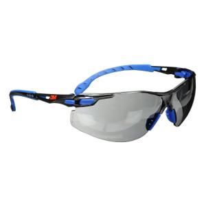 image3M Safety Glasses Solus 1000 S1201SGAF ANSI Z87 Scotchgard AntiFog Lens GreenBlack Frame HalfFrame Padded Temple Soft Nosebridge UV Protection Premium Eye ProtectionGray Lens  BlueBlack Frame