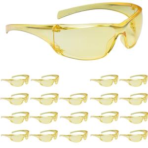 image3M Safety Glasses Virtua AP 20 Pack ANSI Z87 Gray Hard Coat Lens Gray Frame Side ShieldsAmber Lens  Amber Frame