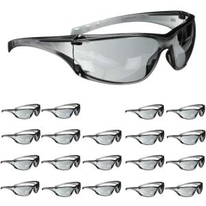 image3M Safety Glasses Virtua AP 20 Pack ANSI Z87 Gray Hard Coat Lens Gray Frame Side ShieldsGray Lens  Gray Frame