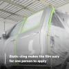 image3M Plastic Sheeting With 388N Yellow Masking Tape 36 mm 06724 Tear Resistant Easy To Cut Durable 16 ft x 400 ft12 ft x 400 ft
