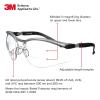 image3M Safety Glasses BX Dual Readers 15 ANSI Z87 AntiFog Clear Lens GrayBlack Frame Adjustable Length Temples and Lens AngleClear Lens 20  Silver Frame