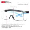 image3M Safety Glasses SecureFit Pack of 10 Fits Over Prescription Glasses ANSI Z87 Scotchgard AntiFog AntiScratch Clear Lens Blue FrameClear Lens  Blue Frame With Brow Guard