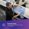 image3M Self Stick Liquid Protection Fabric 36878 14 in x 300 ft 1 Roll Peel and Stick Strong Temporary Adhesive Repositionable Material UV Resistant Easy Removal Blue14 X 300 ft